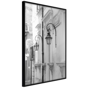 ARTGEIST Plakat med ramme - Old Town's Charm Guld 20x30