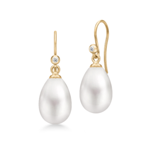 Afrodite Earrings White Pearl