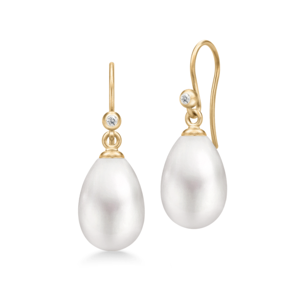 Afrodite Earrings White Pearl