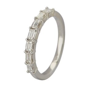 Alliance Baguette Ring 18K Hvidguld - 54