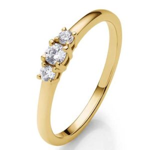 BARTOLI Diamantring i 14 kt. Guld - 0,18 ct.