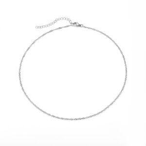 Baía Jewellery - Singapore halskæde, 38-43 cm Rustfrit stål