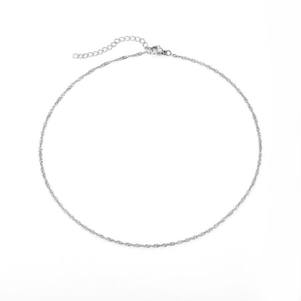 Baía Jewellery - Singapore halskæde, 38-43 cm Rustfrit stål