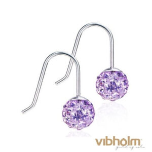 Blomdahl - Crystal Ball Mini Pendant Violet ørehænger