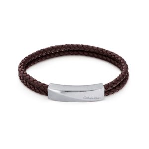 Calvin Klein - Flettet læderarmbånd 35000098