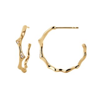 Catch Creole Ear Rings 14K Gold