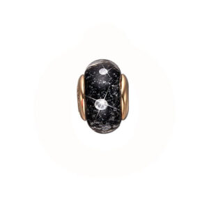 Christina Design London Jewelry & Watches - Black Topaz Globe Charm forgyldt sølv 623-G166