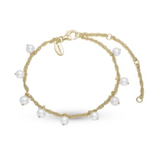 Christina Design London Jewelry & Watches - Dangling Pearls armbånd Forgyldt sølv