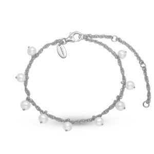 Christina Design London Jewelry & Watches - Dangling Pearls armbånd- Forgyldt sterlingsølv