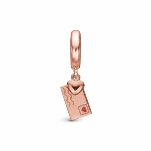 Christina Design London Jewelry & Watches - Love Letter charm rosa forgyldt sterlingsølv