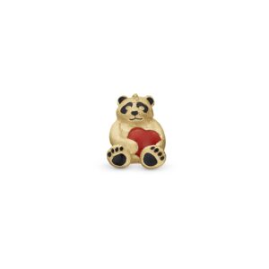 Christina Design London Jewelry & Watches - Panda charm, 4 mm Forgyldt sterlingsølv