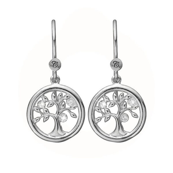 Christina Design London Jewelry & Watches - Tree Of Life ørehængere sølv 670-S21