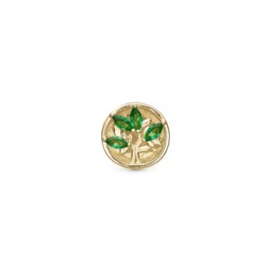 Christina Design London Jewelry & Watches - Tree of Green Life charm, 4 mm Forgyldt sterlingsølv