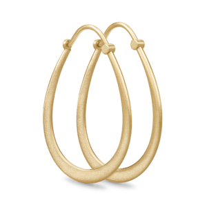 Classic Pear Hoop Earrings