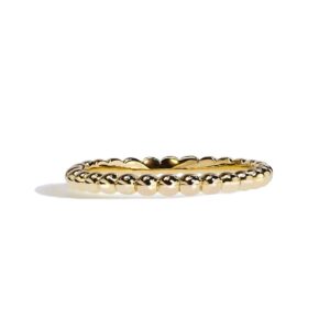 Equestrian medium dot ring