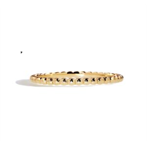 Equestrian small dot ring forgyldt