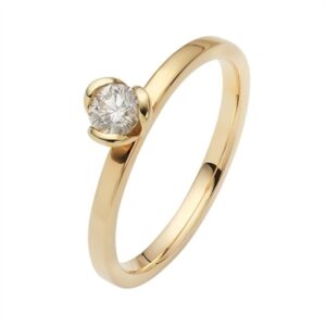 Forlovelsesring i 14 kt. Guld - 0,25 ct.