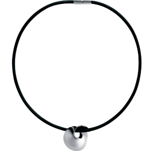 Georg Jensen - Möbius gummi collier m. vedhæng 3536032