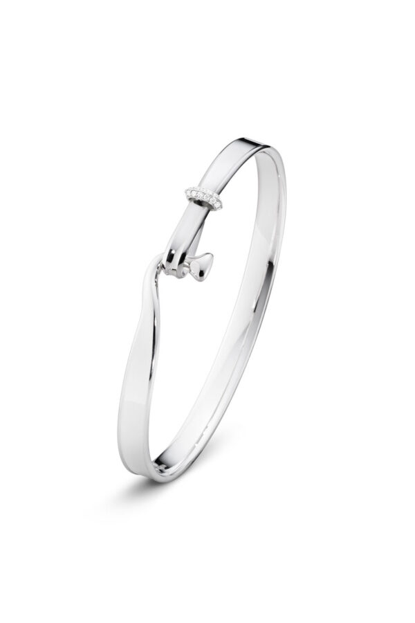 Georg Jensen TORUN armring i sølv - 20000547 Sølv 0.08 ct XS