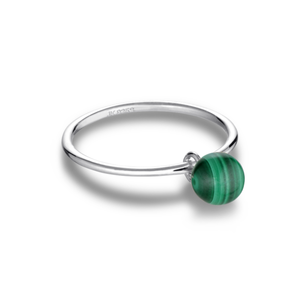 Jane Kønig - Bermuda Malachite ring BR002-SS22-S