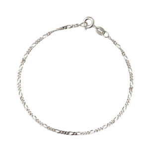 Jeberg Jewellery - Figaro armbånd 4518-16-SILVER-EXT