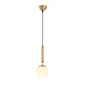 LUMI Almada loftlampe - glas og guld metal