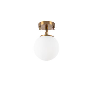 LUMI Villarrobledo loftlampe - glas og guld metal