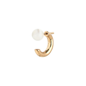 Maria Black Frida ørering forgyldt - 100773YG-PEARL