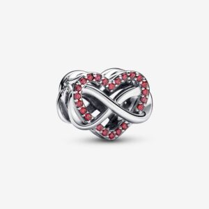 Moments Infinity Heart Sterling Sølv Charm fra Pandora