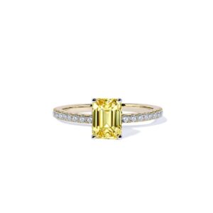 Oxford gul radiant solitaire ring