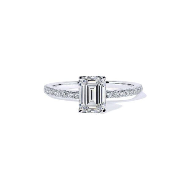 Oxford hvid radiant solitaire ring