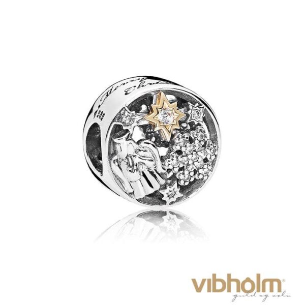 Pandora - Celestial Wonders Charm sterlingsølv/14 karat guld 796363CZ