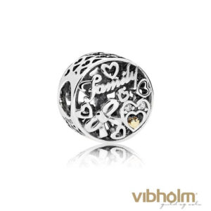 Pandora - Family Tribute Charm sterlingsølv/14 karat guld 796267CZ