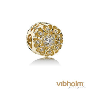 Pandora - Hearts of Gold Charm 14 karat guld 750841CZ