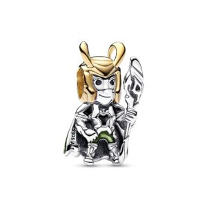 Pandora - Marvel Loki charm Sølv og forgyldt metalblanding sterlingsølv