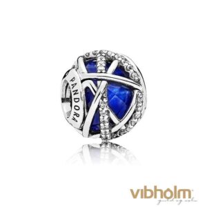 Pandora - Royal Blue Galaxy Charm sterlingsølv 796361NCB