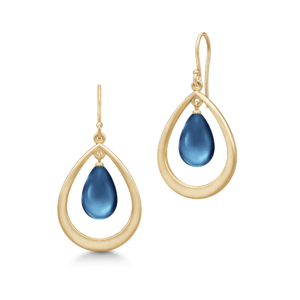 Prime Droplet Earrings Sapphire Blue