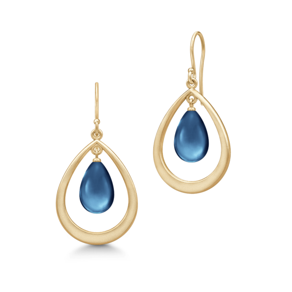 Prime Droplet Earrings Sapphire Blue