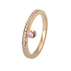 Puzzle Ring 14K Guld Safir