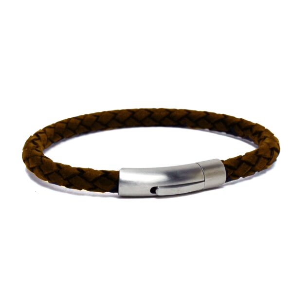 Søgaard - Flettet læderarmbånd 07BR-0791-322-2