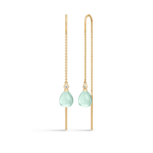 Tasha Chain Earrings Aqua