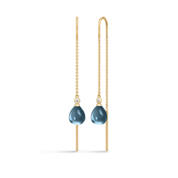 Tasha Chain Earrings London Blue