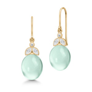 Tasha Earrings Aqua Green Amethyst