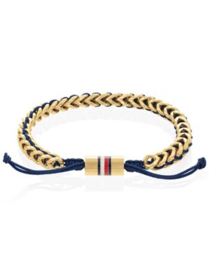 Tommy Hilfiger Braided Metal Guld Double Herrearmbånd