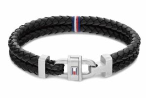 Tommy Hilfiger Carabiner Læder Herrearmbånd 2790361