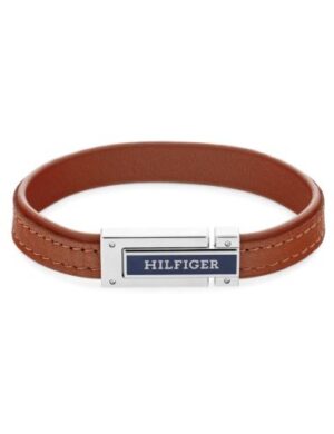 Tommy Hilfiger Flat Herrearmbånd i Læder 2790560