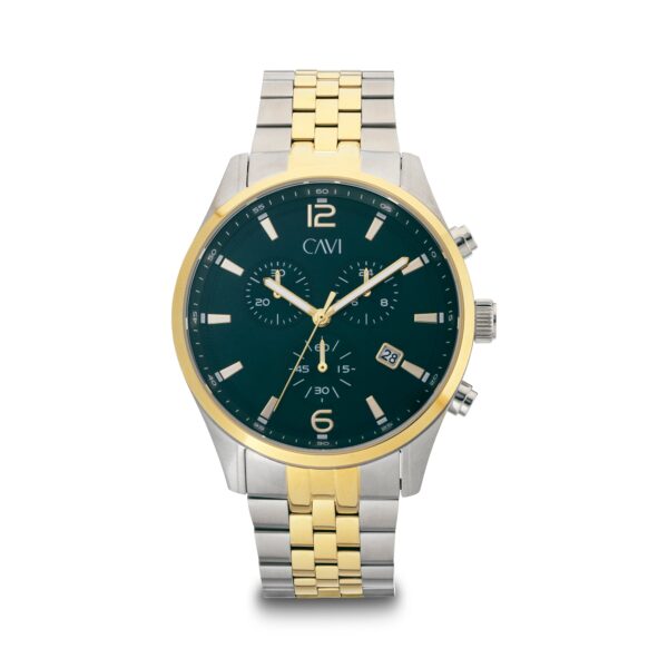 CAVI Watches - Apollo Green ur bicolor stål 43 mm