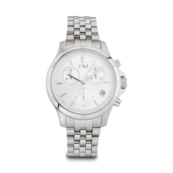 CAVI Watches - Vega Silver ur stål 38 mm Sølv