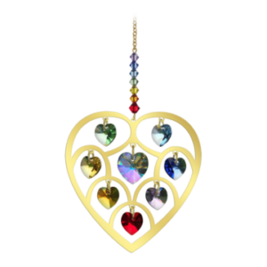 Chakra hjerte gold - Chakra Swarovski Krystal - GodKarmaShop