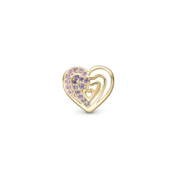 Christina Design London Jewelry & Watches - Rainbow Kiss charm, 4 mm Forgyldt sterlingsølv